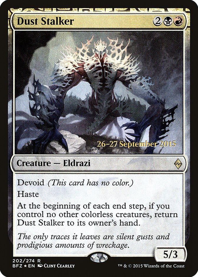 Dust Stalker (Prerelease) (Battle for Zendikar) - (Foil): Battle for Zendikar Promos