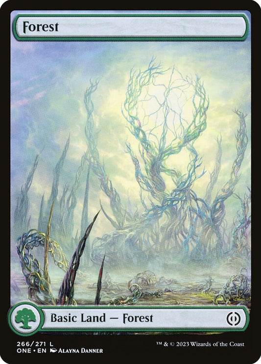 Forest (#266) (Full Art) - (Foil): Phyrexia: All Will Be One