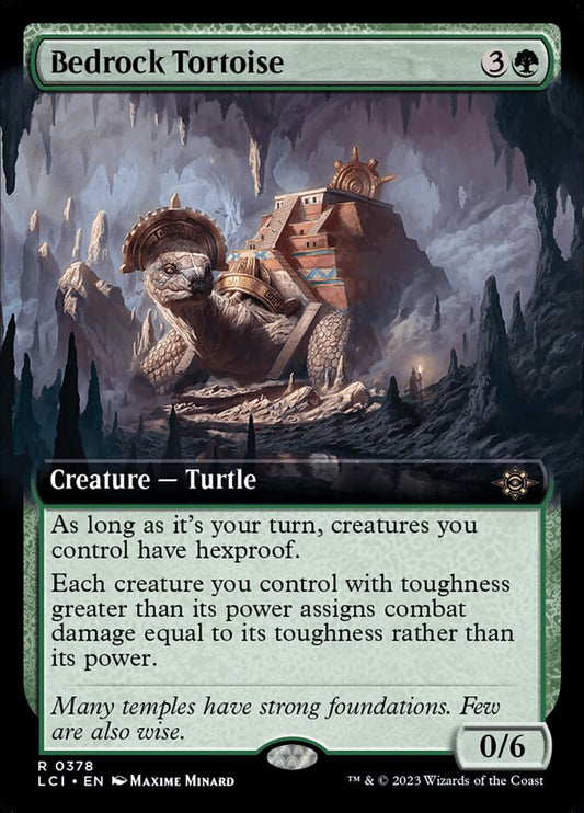 Bedrock Tortoise (Extended Art) - (Foil): Lost Caverns of Ixalan
