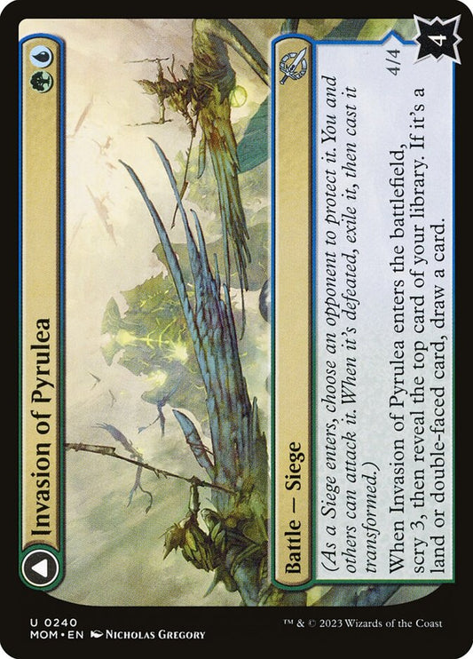 Invasion of Pyrulea // Gargantuan Slabhorn - (Foil): March of the Machine