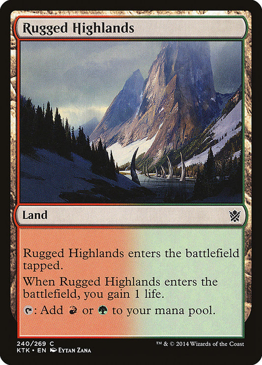 Rugged Highlands - (Foil): Khans of Tarkir