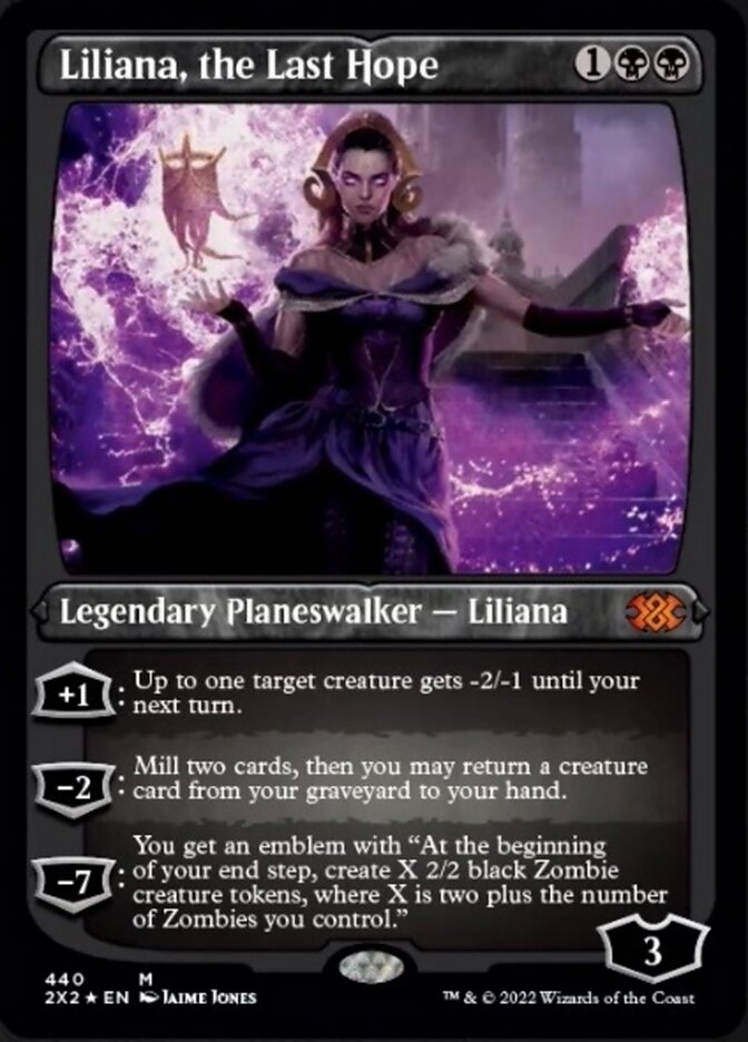 Liliana, the Last Hope (Foil Etched) - (Foil): Double Masters 2022
