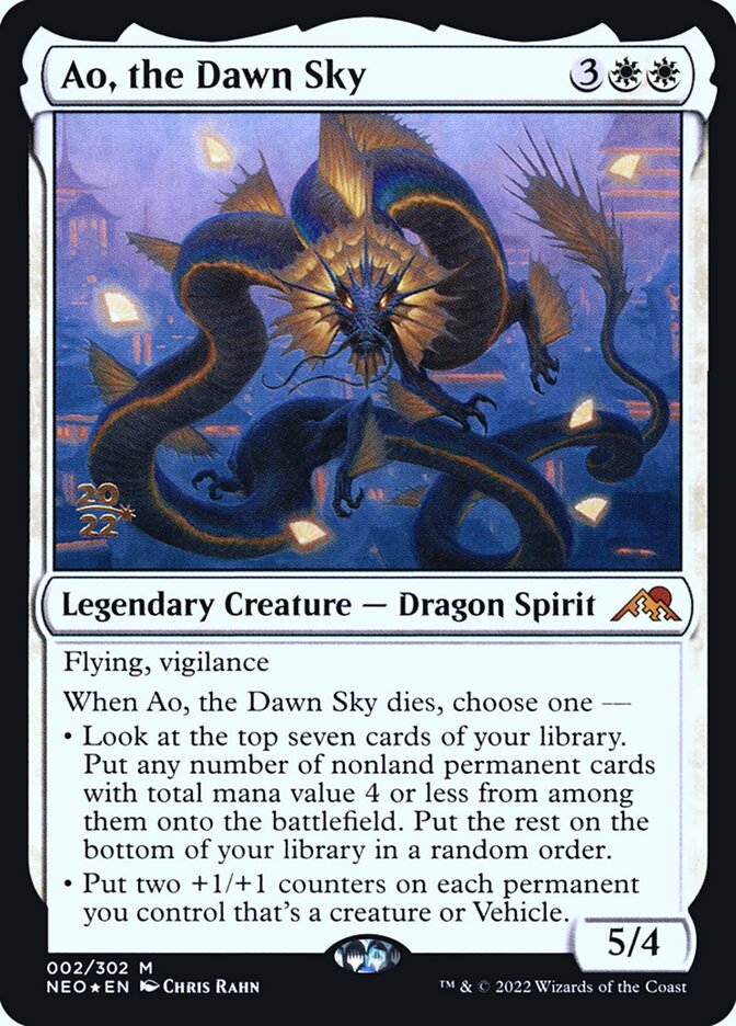 Ao, the Dawn Sky: Kamigawa: Neon Dynasty Promos