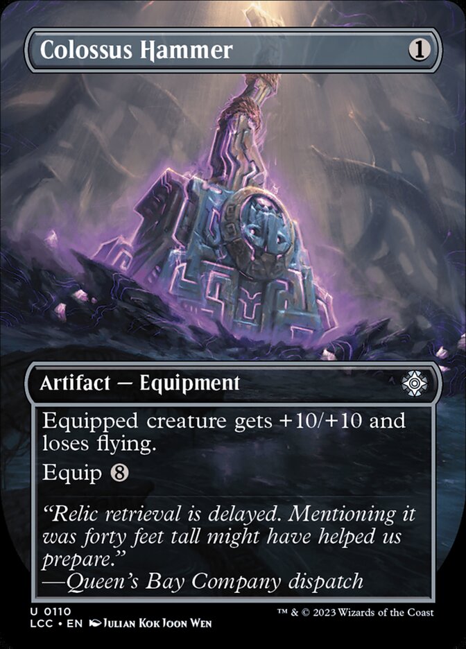 Colossus Hammer (Borderless) - (Foil): The Lost Caverns of Ixalan Commander