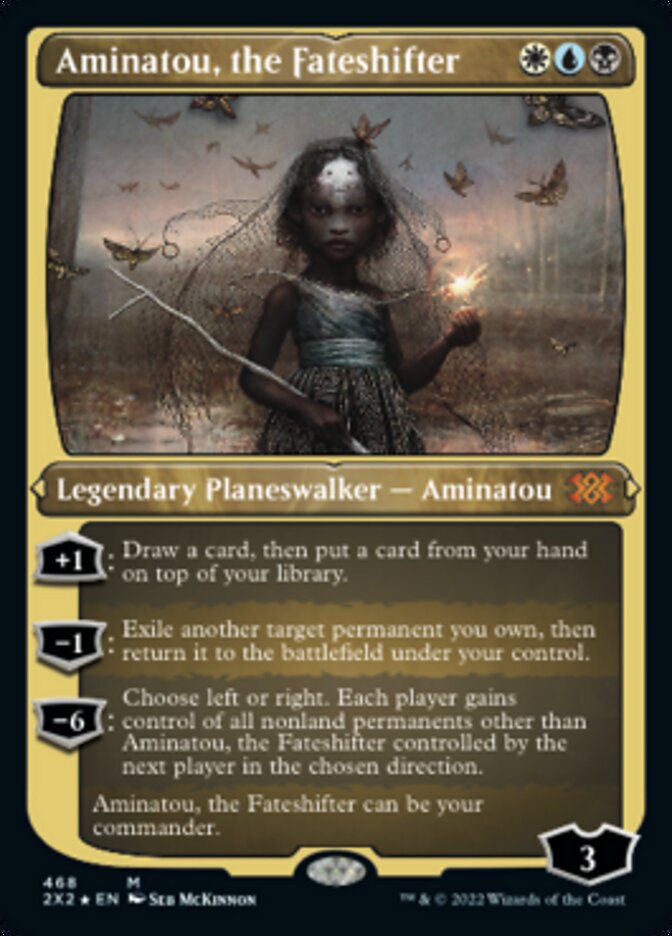Aminatou, the Fateshifter (Foil Etched) - (Foil): Double Masters 2022