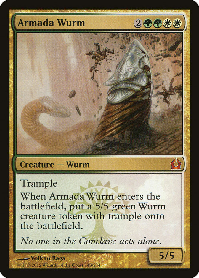 Armada Wurm - (Foil): Return to Ravnica
