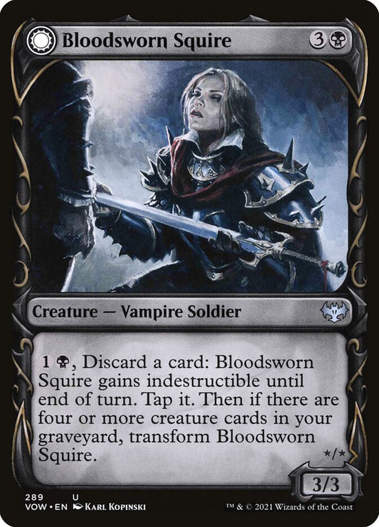 Bloodsworn Squire // Bloodsworn Knight (Showcase): Innistrad: Crimson Vow