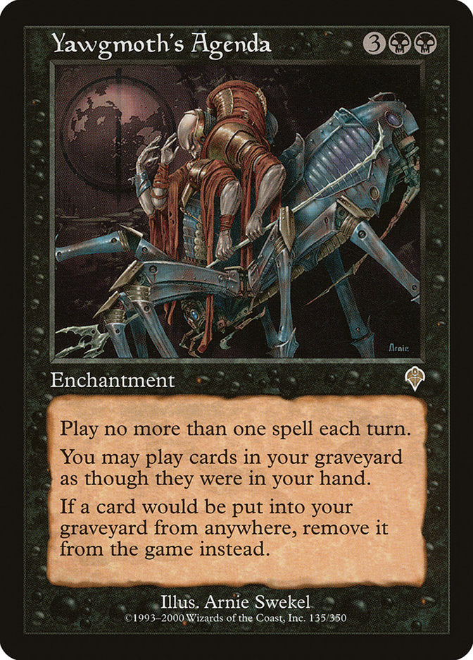 Yawgmoth's Agenda - (Foil): Invasion