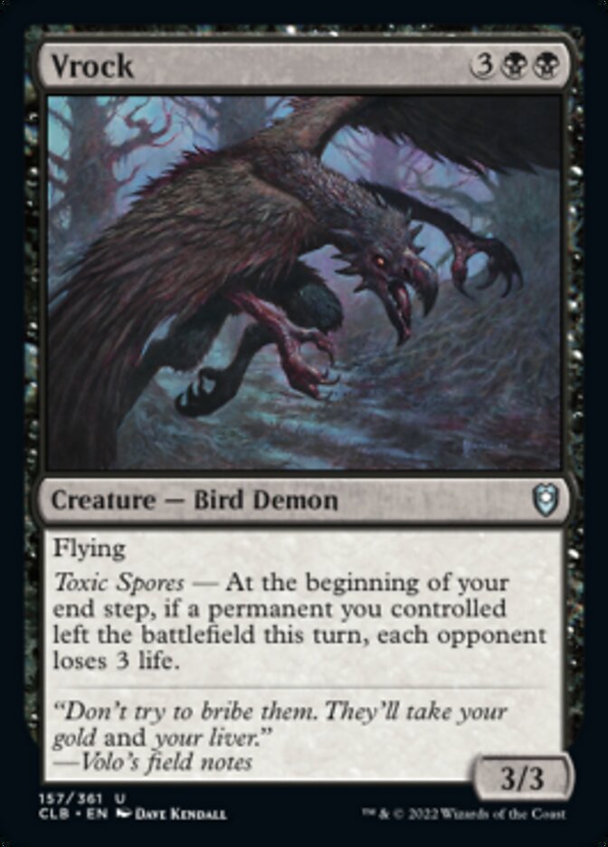 Vrock - (Foil): Commander Legends: Battle for Baldur's Gate