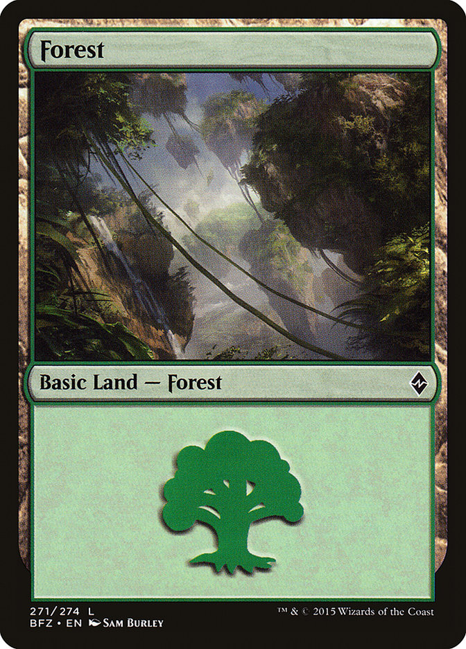 Forest (#271) (Regular Art): Battle for Zendikar