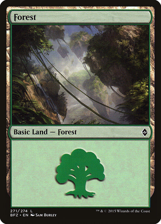 Forest (#271) (Regular Art): Battle for Zendikar