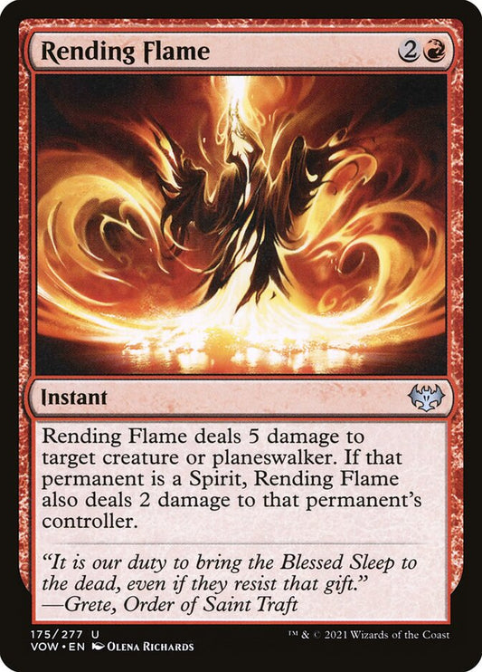 Rending Flame - (Foil): Innistrad: Crimson Vow