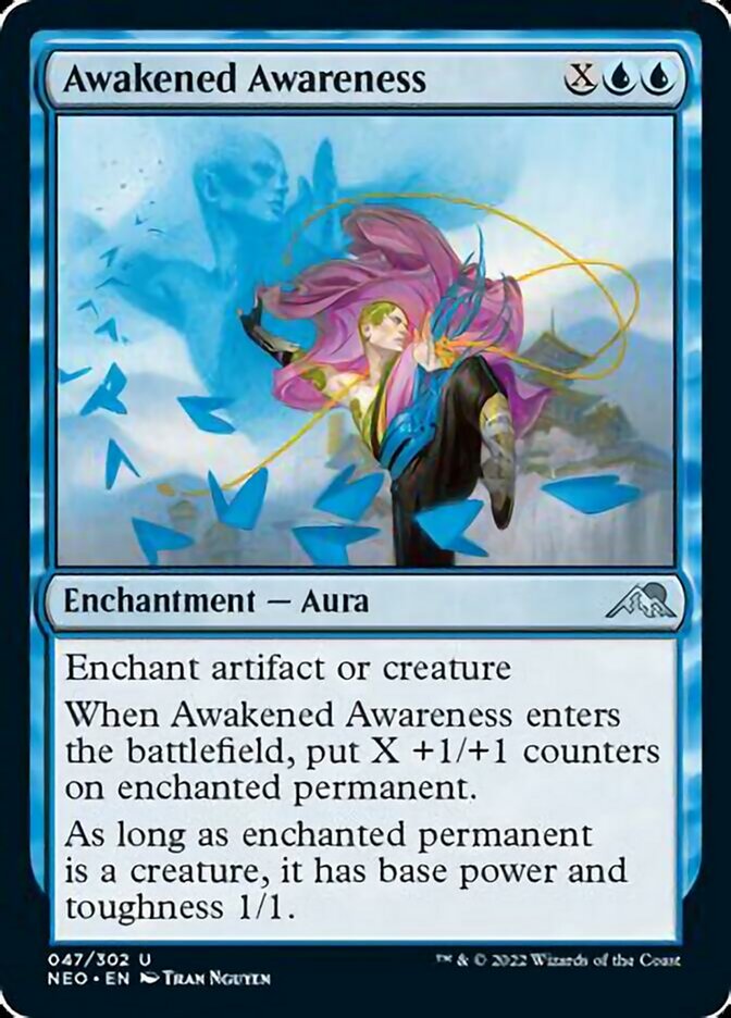 Awakened Awareness - (Foil): Kamigawa: Neon Dynasty