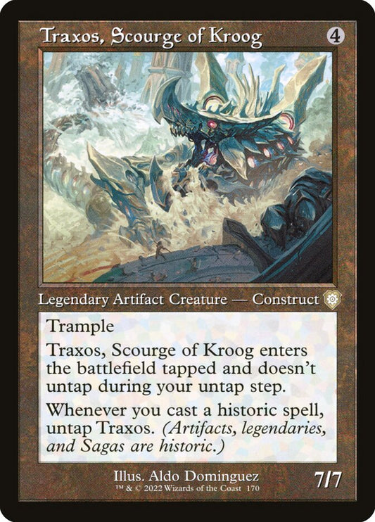 Traxos, Scourge of Kroog (Retro Frame): The Brothers' War Commander