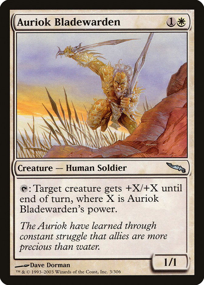 Auriok Bladewarden - (Foil): Mirrodin