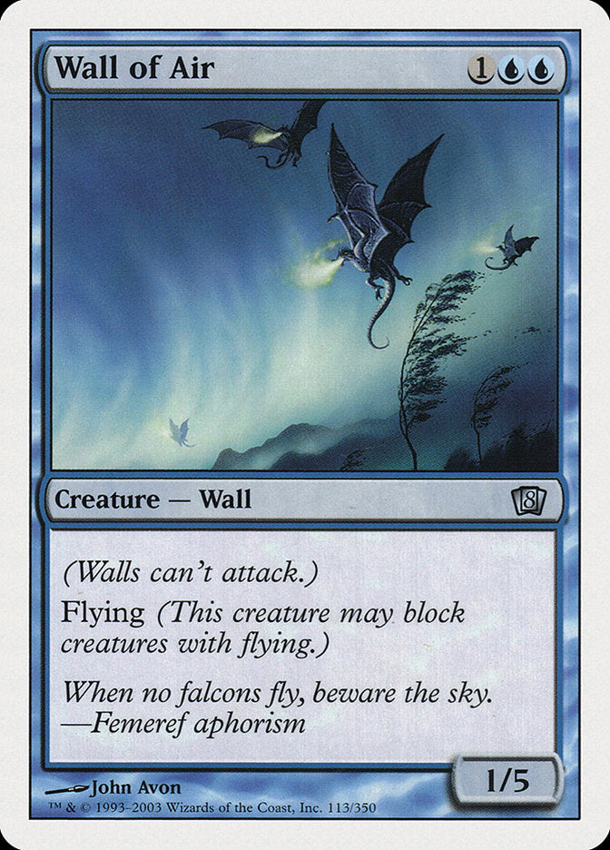 Wall of Air: Eighth Edition