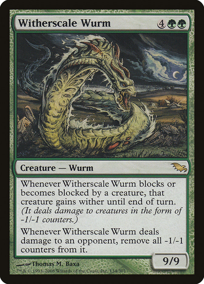 Witherscale Wurm - (Foil): Shadowmoor