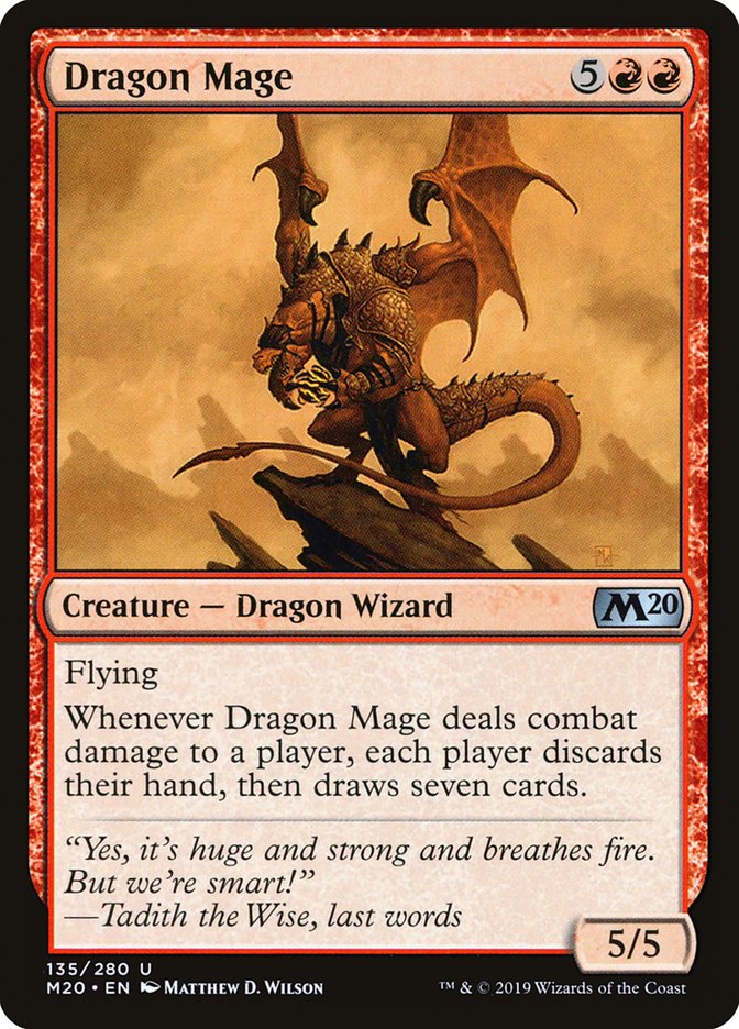Dragon Mage - (Foil): Core Set 2020