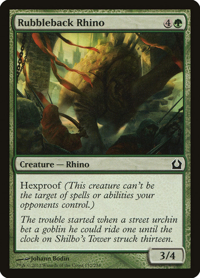 Rubbleback Rhino: Return to Ravnica
