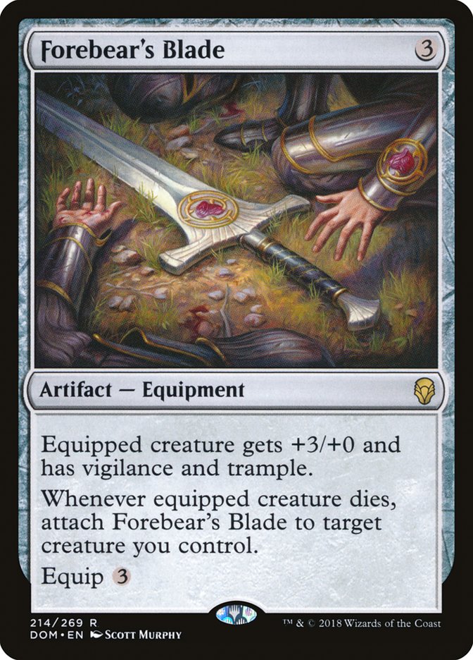 Forebear's Blade - (Foil): Dominaria