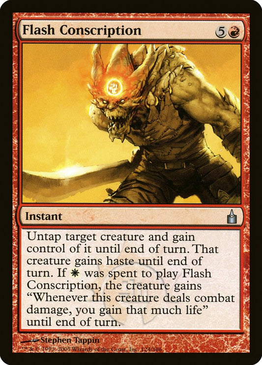 Flash Conscription - (Foil): Ravnica: City of Guilds