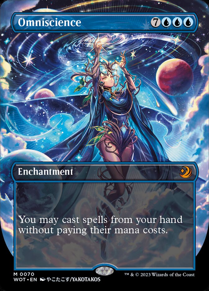 Omniscience (#070) (Borderless): Wilds of Eldraine: Enchanting Tales