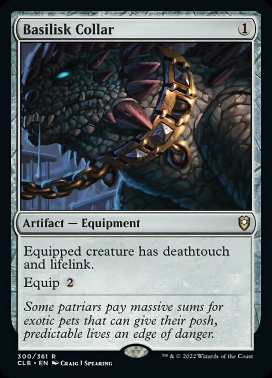 Basilisk Collar - (Foil): Commander Legends: Battle for Baldur's Gate
