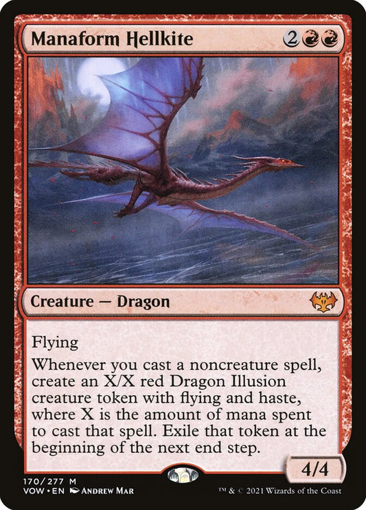 Manaform Hellkite - (Foil): Innistrad: Crimson Vow