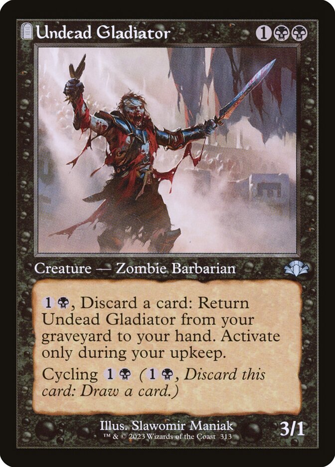Undead Gladiator (Retro Frame): Dominaria Remastered