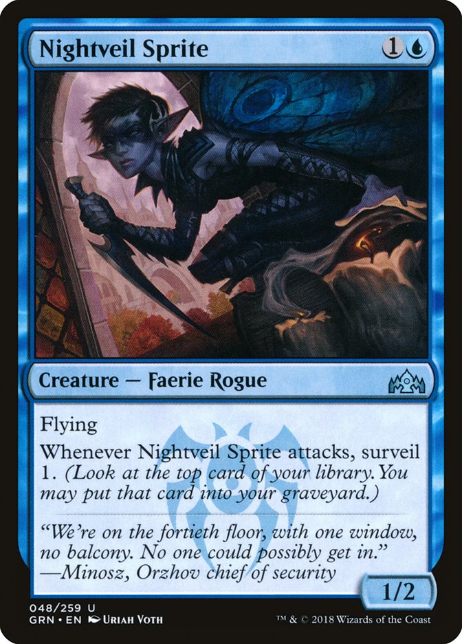 Nightveil Sprite - (Foil): Guilds of Ravnica