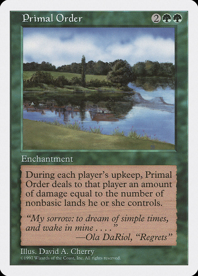 Primal Order: Fifth Edition