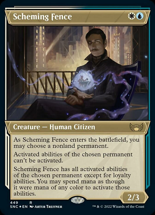 Scheming Fence (Showcase) (Foil Etched) - Foil: Streets of New Capenna