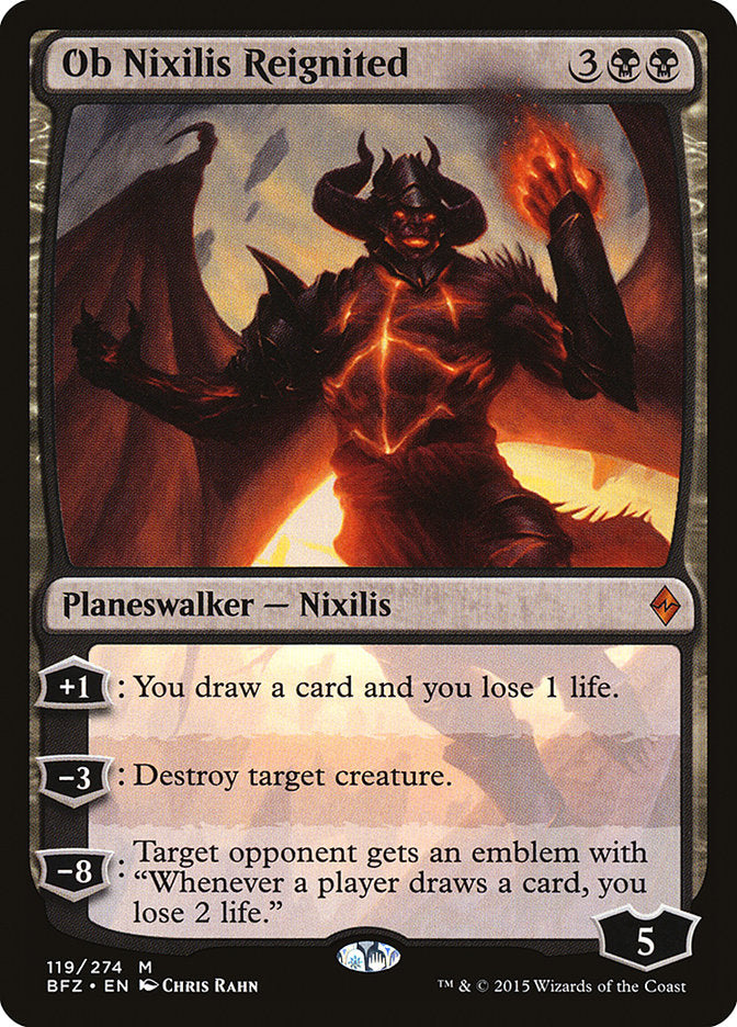 Ob Nixilis Reignited - (Foil): Battle for Zendikar