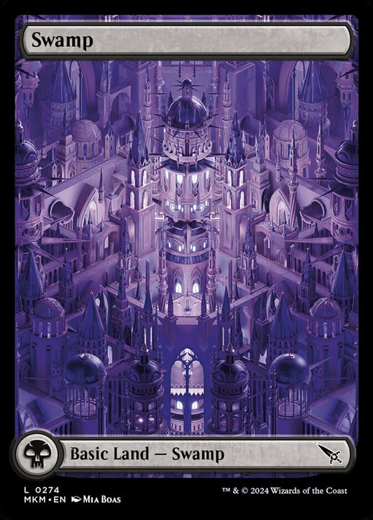 Swamp (#274) (Full Art) - (Foil): Murders at Karlov Manor