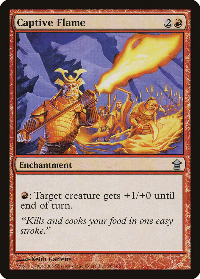 Captive Flame - (Foil): Saviors of Kamigawa