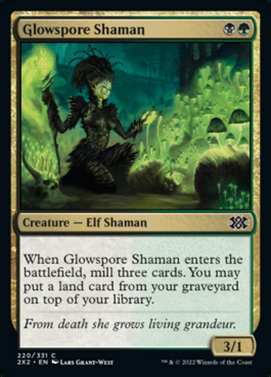 Glowspore Shaman - (Foil): Double Masters 2022