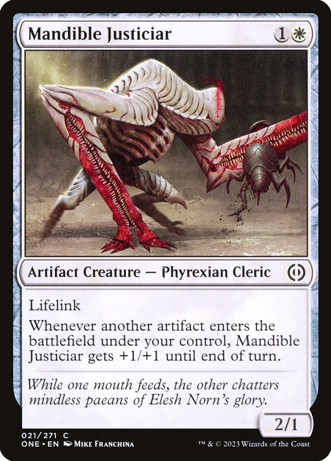 Mandible Justiciar - (Foil): Phyrexia: All Will Be One