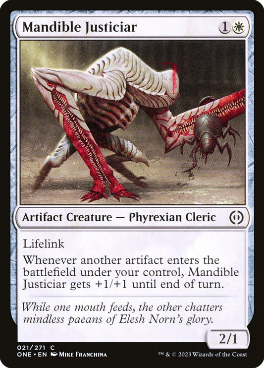 Mandible Justiciar - (Foil): Phyrexia: All Will Be One