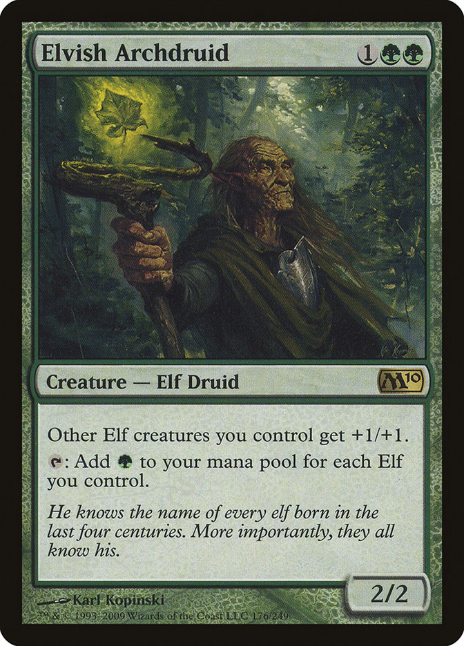 Elvish Archdruid: Magic 2010