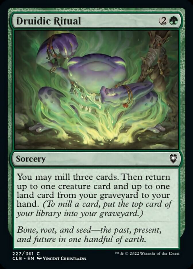 Druidic Ritual - (Foil): Commander Legends: Battle for Baldur's Gate