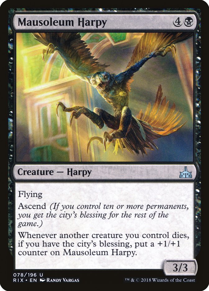 Mausoleum Harpy: Rivals of Ixalan