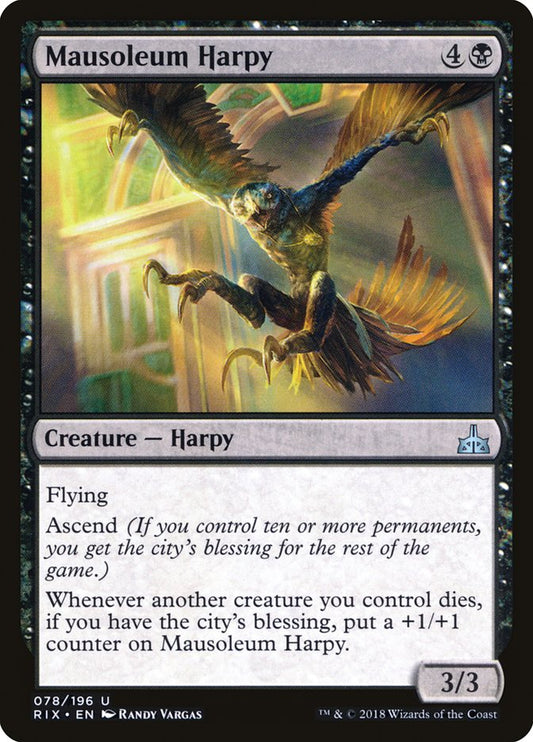 Mausoleum Harpy: Rivals of Ixalan