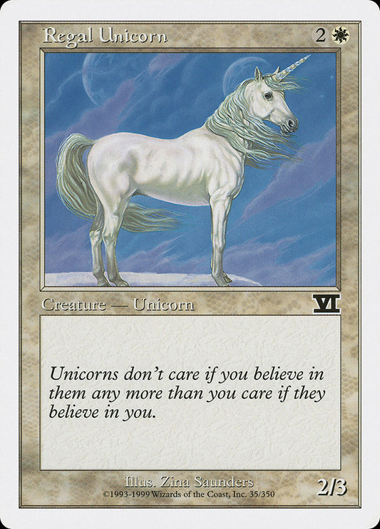 Regal Unicorn: Classic Sixth Edition
