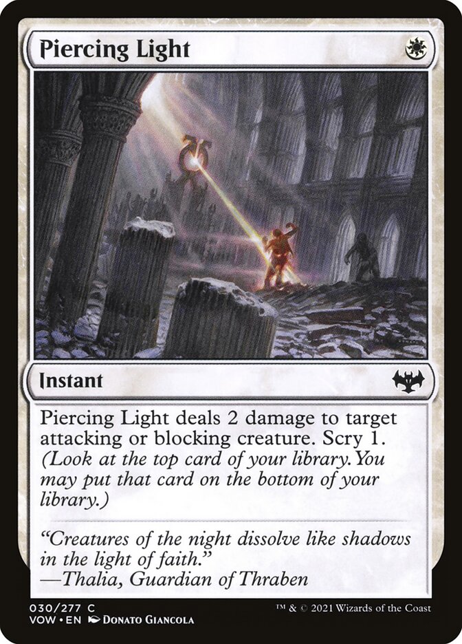 Piercing Light - (Foil): Innistrad: Crimson Vow