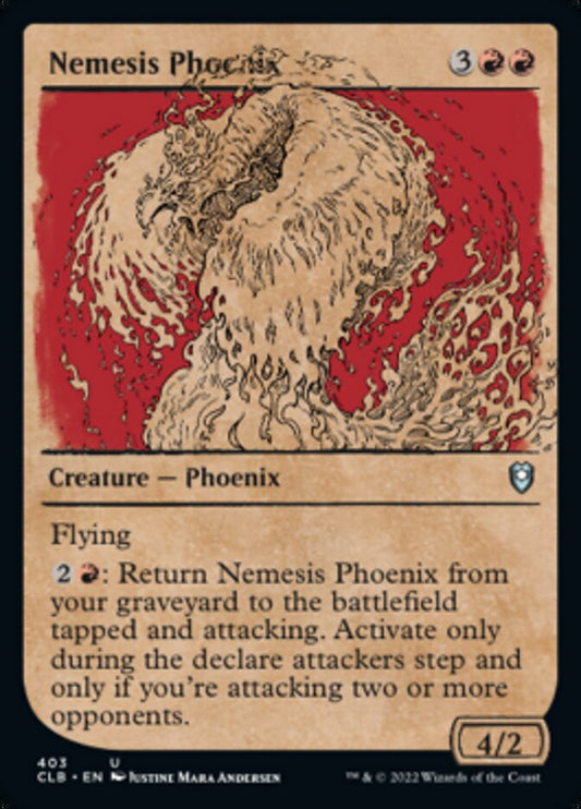 Nemesis Phoenix (Showcase) - (Foil): Commander Legends: Battle for Baldur's Gate
