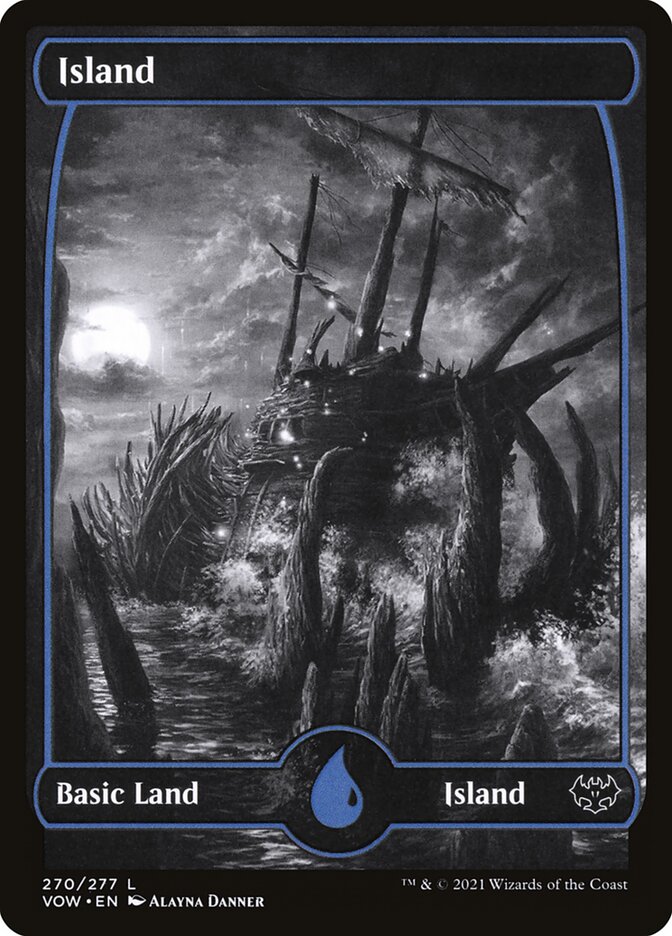 Island (#270) (Full Art) - (Foil): Innistrad: Crimson Vow