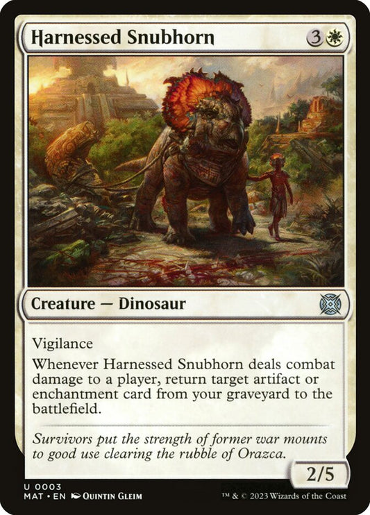 Harnessed Snubhorn - (Foil): March of the Machine: The Aftermath