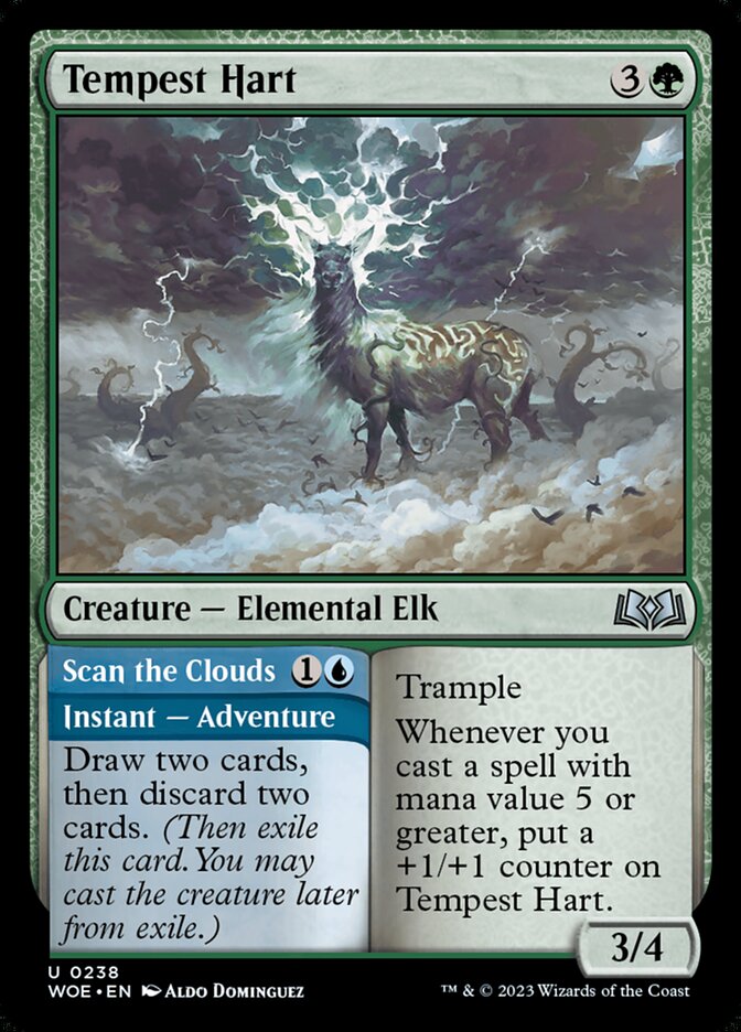 Tempest Hart // Scan the Clouds - (Foil): Wilds of Eldraine