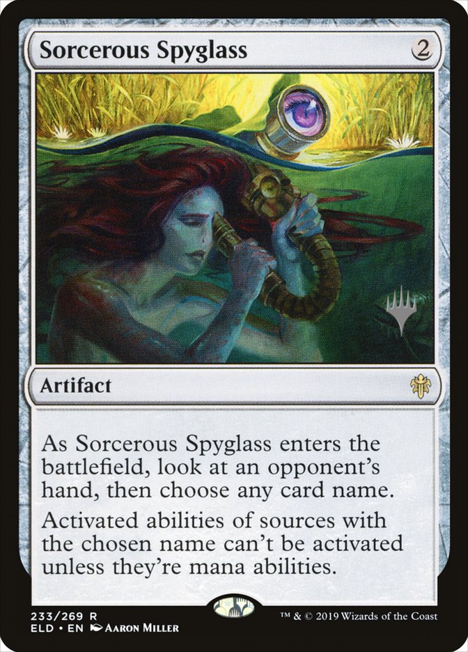 Sorcerous Spyglass (Promo Pack) (Throne of Eldraine): Throne of Eldraine Promos