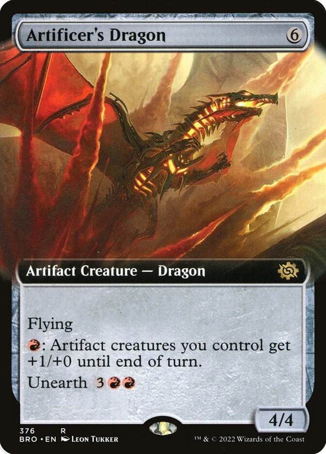 Artificer's Dragon - (Foil): The Brothers' War